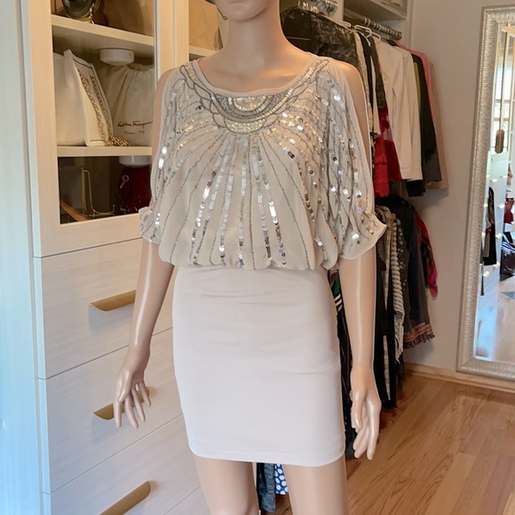 Bebe Embellished Summer Cocktail Dress - Picture 1 of 5